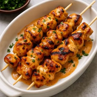 Spicy chicken shish Kebab